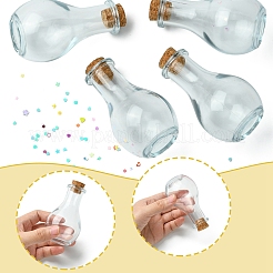 Star Heart PVC Plastic Paillette/Sequins Beads Wish Bottle DIY Making Kits&nbsp;DIY-FS0007-59