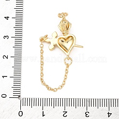 Brass Enamel Pendants&nbsp;KK-K408-39G