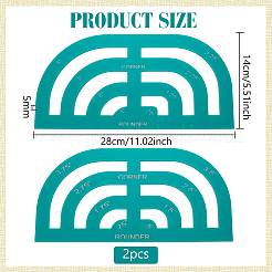 Transparent Acrylic Arch Templates&nbsp;DIY-WH0656-45