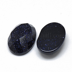 Synthetic Blue Goldstone Cabochons&nbsp;G-T073-16M