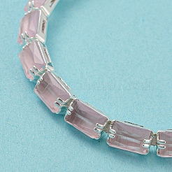 Rack Plating Brass Rectangle Link Chain Bracelet&nbsp;BJEW-Q771-05S