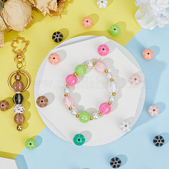 50pcs Opaque Acrylic Beads&nbsp;OACR-SP0001-10