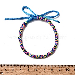 Adjustable Polyester Cord Braided Friendship Bracelets&nbsp;FB-CBA27E8-02B