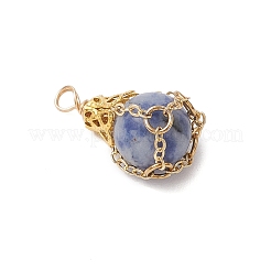 Natural Rose Quartz/Unakite/Black Stone/Blue Spot Jasper/White Jade Pendants&nbsp;PALLOY-JF03396
