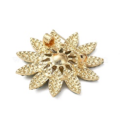 Flower Rhinestone Brooch&nbsp;JEWB-G040-08G-02