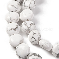 Natural Howlite Beads Strands&nbsp;G-T047-A03-01