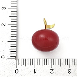Enamel Plastic Pendants&nbsp;KK-G526-21G-02