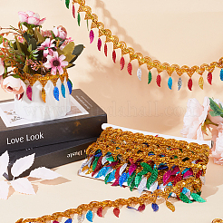 Polyester Braid Sequin Trimming&nbsp;OCOR-WH0085-03B