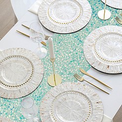 Polyester Sequin Table Runners&nbsp;AJEW-WH20080-48C
