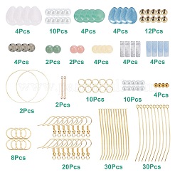 DIY Mixed Stone Earring Making Kit&nbsp;STAS-SC0017-43