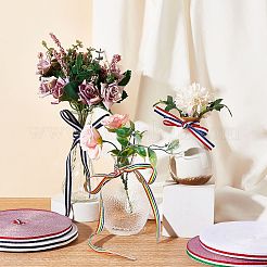 Flat Striped Grosgrain Polyester Ribbons&nbsp;EC-WH0003-13-B06