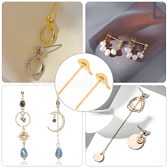 400Pcs Brass Stud Earring Findings&nbsp;KK-DC0001-02