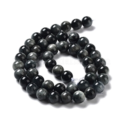 Natura Hawk's Eye Beads Strands&nbsp;G-D0001-22B-8mm-01