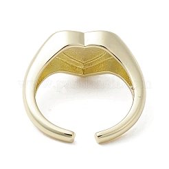 Brass Adjustable Open Rings&nbsp;RJEW-K257-86G-12
