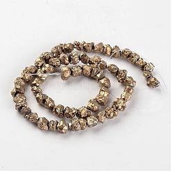 Electroplated Natural Dragon Bone Stone Beads Strands&nbsp;G-I177-02B