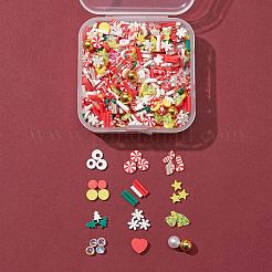 25G Christmas Handmade Polymer Clay Cabochons&nbsp;CLAY-FS0001-14