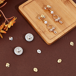 4Pairs 2 Colors 925 Sterling Silver Ear Nuts&nbsp;STER-BBC0007-58