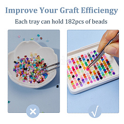 6Pcs 6 Colors ABS Plastic DIY Melty Beads Fuse Beads Tray&nbsp;DIY-DC0004-16