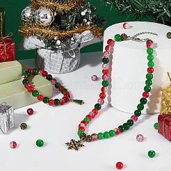 DIY Round Beads Jewelry Making Finding Kit for Christmas&nbsp;DIY-GA0003-52