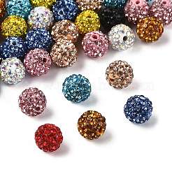 50Pcs 10 Colors Pave Disco Ball Beads&nbsp;RB-FS0001-07