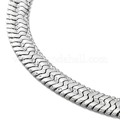 Non-Tarnish 304 Stainless Steel Herringbone Chain Necklaces&nbsp;NJEW-P282-02P