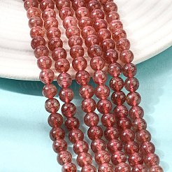 Natural Strawberry Quartz Beads Strands&nbsp;G-G448-6mm-10