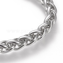 Tarnish Resistant 304 Stainless Steel Wheat Chain Bracelets&nbsp;BJEW-I288-05P