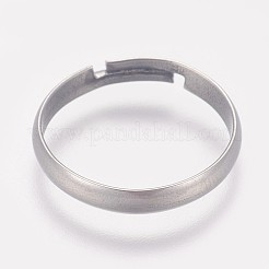 Tarnish Resistant 316 Surgical Stainless Steel Finger Ring Settings&nbsp;X-STAS-I090-02P