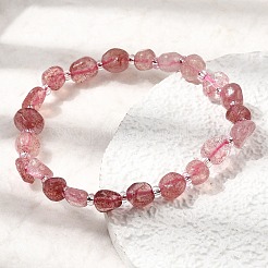 Natural Strawberry Quartz Beads Bracelets&nbsp;GG-CBA05D5-02A-03A