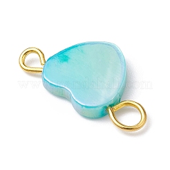 Natural Freshwater Shell Dyed Connector Charms&nbsp;PALLOY-JF02244-01