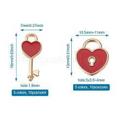 Alloy Enamel Pendants&nbsp;ENAM-TA0002-22