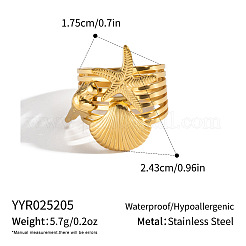304 Stainless Steel Cuff Open Rings for Women&nbsp;KL3501