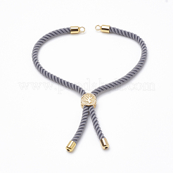 Nylon Twisted Cord Bracelet Making&nbsp;MAK-T003-10G