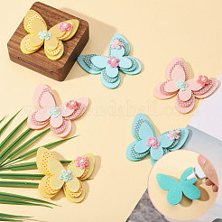 24Pcs 3 Colors Butterfly Sew on Cloth Patches&nbsp;PATC-CA0001-37