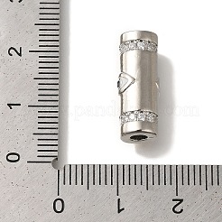 Rack Plating Brass Micro Pave Cubic Zirconia Beads&nbsp;KK-U019-10P