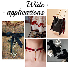 Flocking Ribbon&nbsp;SRIB-WH0009-04B-03