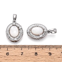 Natural White Shell Pendants&nbsp;KK-N287-23P