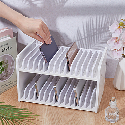 30-Grid Wooden Cell Phone Storage Box&nbsp;CON-WH0115-06