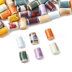 40Pcs 10 Colors Handmade Porcelain Beads&nbsp;PORC-FS0001-20