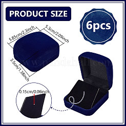 Velvet Badge Package Boxes&nbsp;CON-WH0086-171A