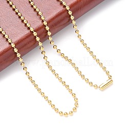 304 Stainless Steel Ball Chain Necklace&nbsp;X-MAK-R012-02G