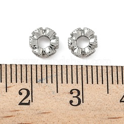 Brass Micro Pave Cubic Zirconia Beads&nbsp;KK-S350-05P