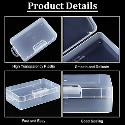 10Pcs Rectangle Plastic Bead Storage Containers&nbsp;CON-BC0007-80