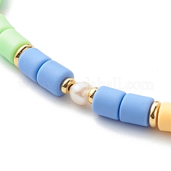 Polymer Clay Beaded Necklace Set&nbsp;NJEW-JN03619