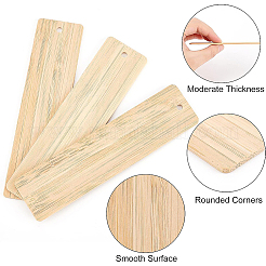 24Pcs Blank Bamboo Bookmark&nbsp;FIND-BC0003-45A