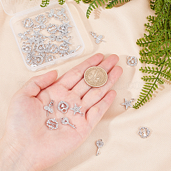 40Pcs 5 Style Alloy Pendants&nbsp;ALRI-SC0001-20