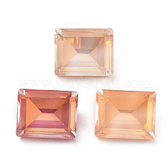 Electroplate K9 Glass Rhinestone Cabochons&nbsp;RGLA-M016-G02-AM