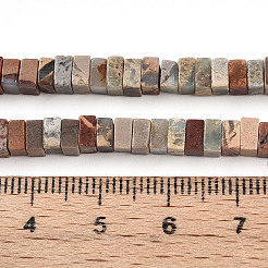 Natural Aqua Terra Jasper Beads Strands&nbsp;G-T140-52