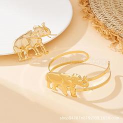 Elephant Alloy Cuff Bangles & Rings Sets&nbsp;FS-WG5F2AC-01