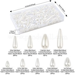 172Pcs 9 Styles ABS Plastic Imitation Shell Pearl Beads&nbsp;KY-FS0001-40